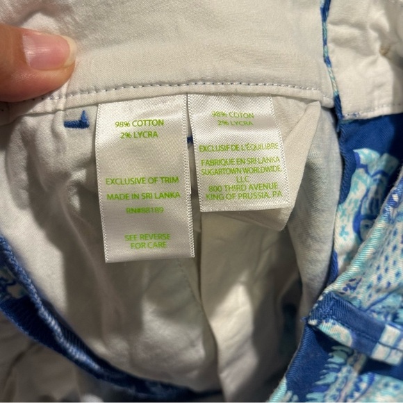 Lilly Pulitzer 00 Elephant Print Jayne Stretch Short Resort Summer Resort Preppy - Picture 5 of 7